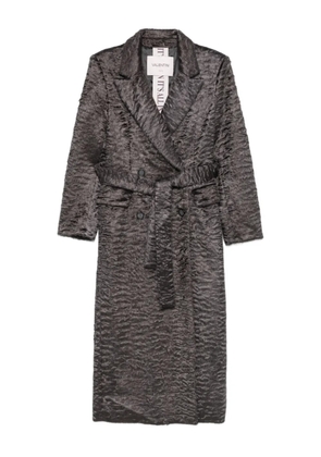 VALENTINI 1972 belted fur coat - Grey