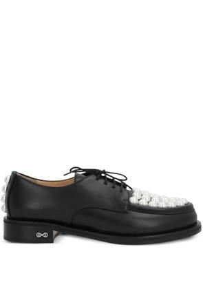 MACH & MACH Sirene lace-up shoes - Black