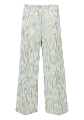 Erika Cavallini wide-leg cropped trousers - Grey