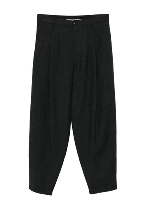 Giorgio Armani pleated wool trousers - Grey