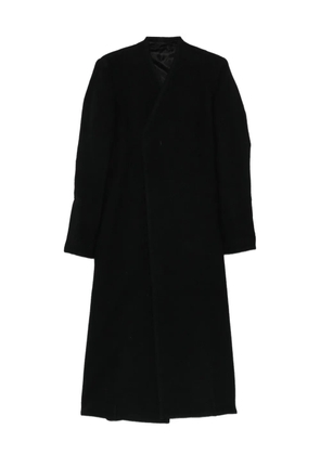Rick Owens overlap-seam wool coat - Black