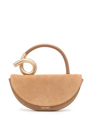 Cult Gaia Azariah suede tote bag - Brown