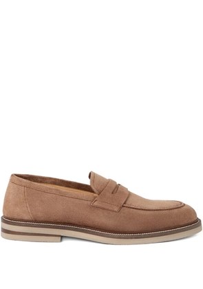 Brunello Cucinelli suede loafers - Brown