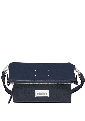 Maison Margiela top-zip leather shoulder bag - Blue