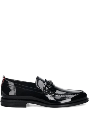 HUGO hardware-detail loafers - Black