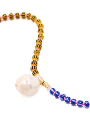 Anni Lu Magic Moments striped beaded necklace - Gold
