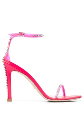 Stuart Weitzman crystal-embellished 120mm heel sandals - Pink