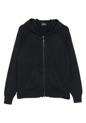 Drumohr hooded zip-up sweater - Grey