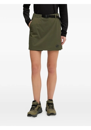 Mammut logo-print mini skirt - Green