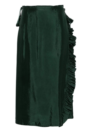 ASPESI wrap-design midi skirt - Green