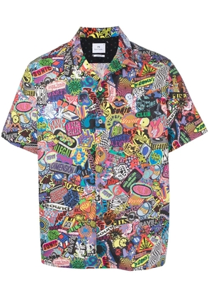 PS Paul Smith Sign print short-sleeve shirt - Black