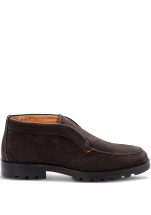 Santoni Rock suede loafers - Brown