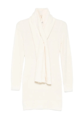 Aya Muse Amar scarf mini dress - Neutrals