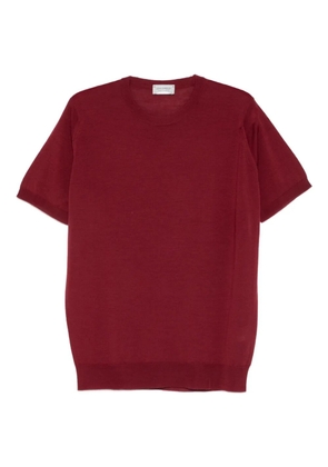 John Smedley short-sleeved sweater - Red