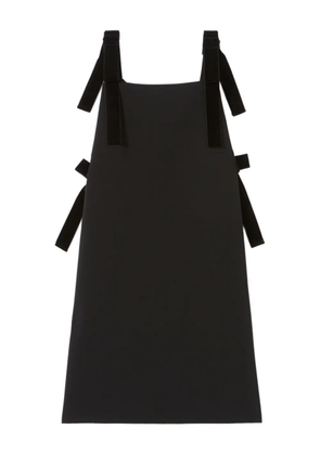 Claudie Pierlot velvet-trimmed square-neck mini dress - Black