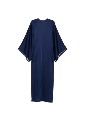Stella McCartney embellished-sleeve maxi dress - Blue