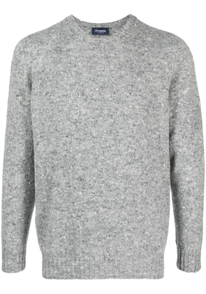 Drumohr crew-neck marl-knit jumper - Grey