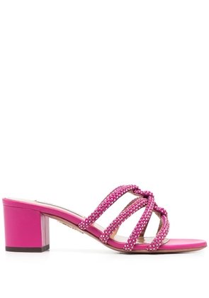 Aquazzura 55mm crystal-embellished sandals - Pink