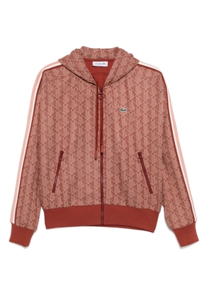 Lacoste monogram hoodie - Brown