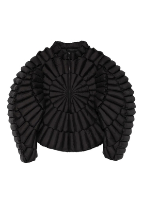 RAXXY quilted zip-up jacket - 26 BLACK