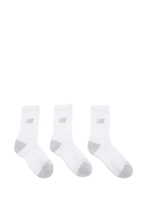 New Balance logo socks - White