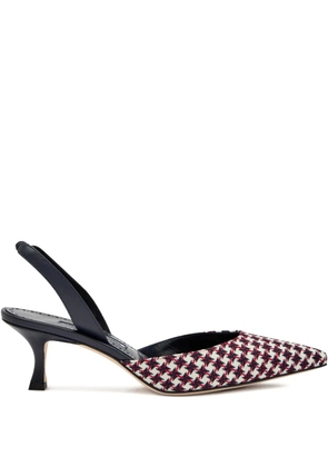 Manolo Blahnik 50mm Caroline slingback pumps - Red