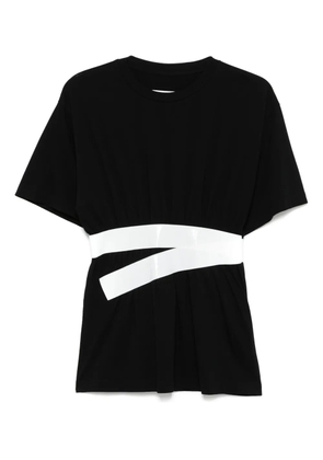 MM6 Maison Margiela tape-embellished T-shirt - Black