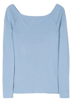 P.A.R.O.S.H. fine-ribbed jumper - Blue
