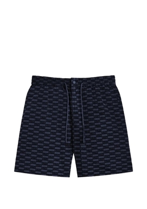 KITH Mason flocked monogram shorts - Black