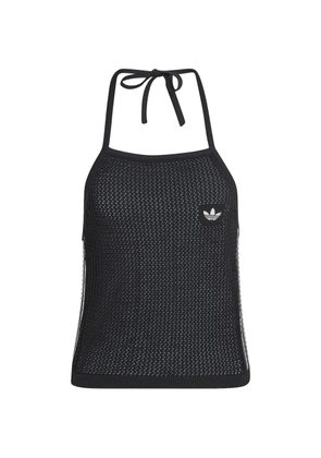 adidas Originals crochet halter top - Black
