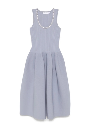 Self-Portrait rhinestone-embellished midi dress - Blue