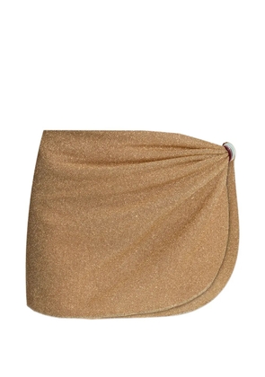 Oséree ring-detail skirt - Gold