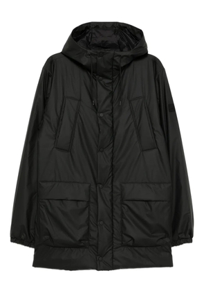 Rains logo-patched jacket - Black