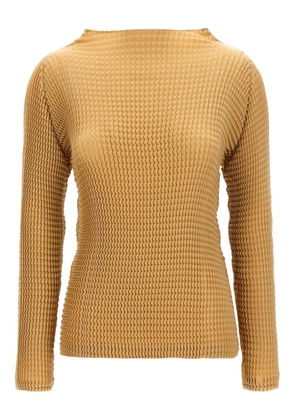 Issey Miyake long-sleeve top - Neutrals