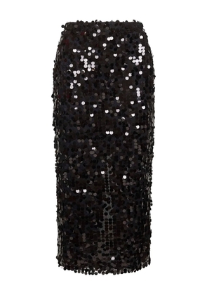 Blanca Vita sequin-embellished midi skirt - Black