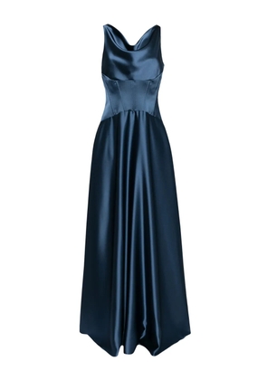 Amsale corset dropped waist gown - Blue