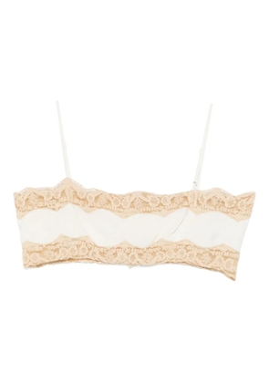 BODE Trousseau lace bra - Neutrals