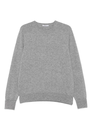 OLIVER LATTUGHI round-neck ribbed-cuff sweater - Grey