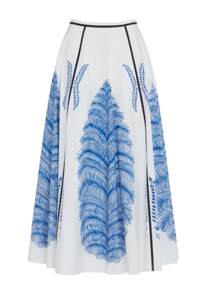 Giambattista Valli graphic-print midi skirt - White