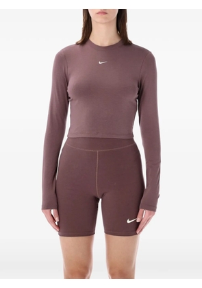 Nike cropped long-sleeve top - Pink