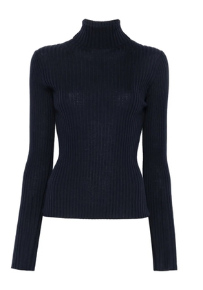 Soeur ribbed high-neck sweater - Blue