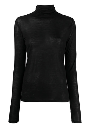 Baserange rollneck long-sleeve bamboo T-shirt - Black