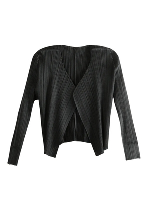 Pleats Please Issey Miyake pleated jacket - Black