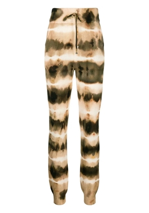 AMIRI tie-dye rib-knit track pants - Orange