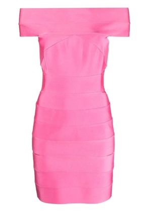 Alexandre Vauthier off-shoulder bandage minidress - Pink