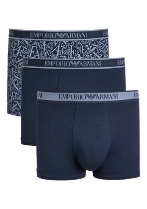 Emporio Armani logo-band boxers set (set of three) - Red