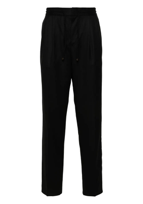 Brunello Cucinelli pleat-detail tapered trousers - Black