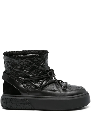 PINKO 40mm quilted platform boots - Black