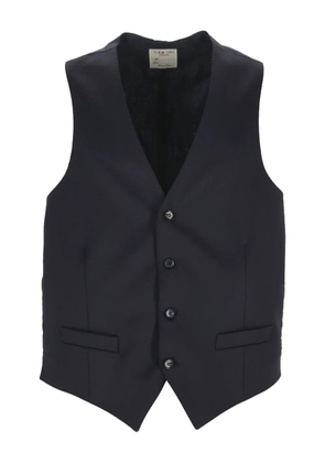 L.B.M. 1911 button V-neck waistcoat - Blue