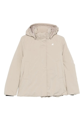 K-Way hooded padded jacket - Neutrals